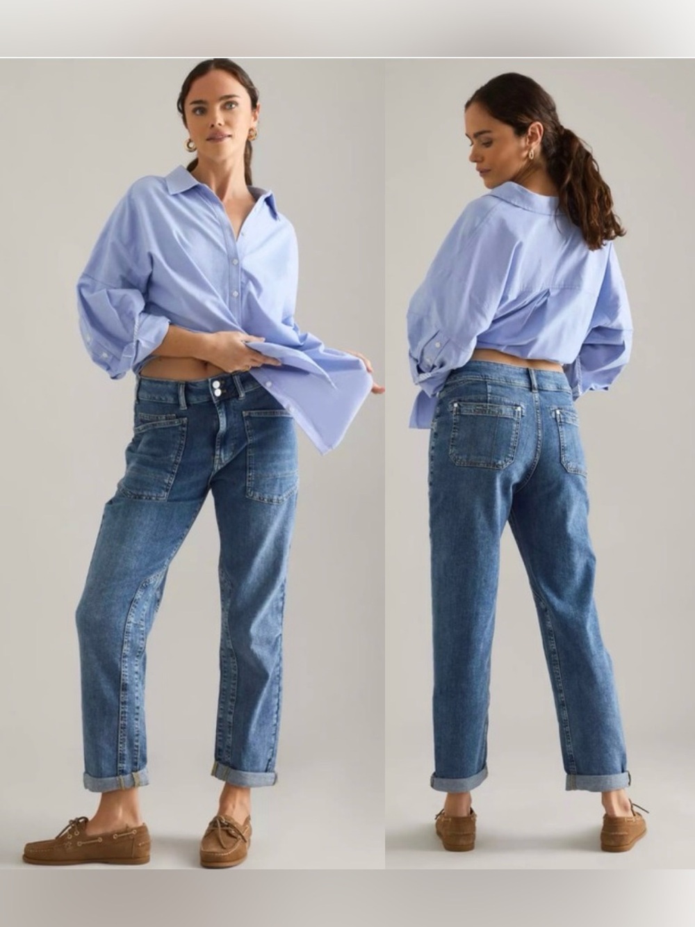 Anthropologie Pilcro Wanderer Mid-Rise Relaxed Jeans Lonnie Wash Size 29 NWOT - Picture 5 of 16